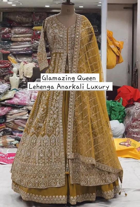 Lehenga Anarkali Luxury Doré