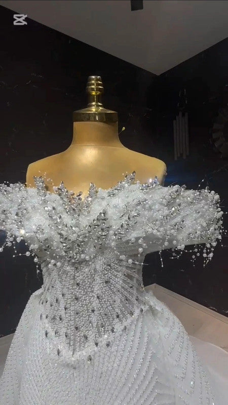 Magnifique Robe de Mariée Sirène Luxury