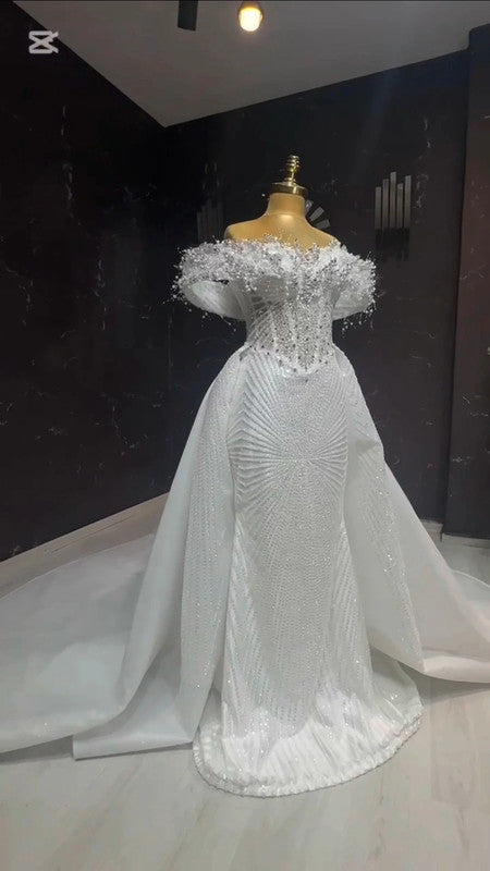 Magnifique Robe de Mariée Sirène Luxury
