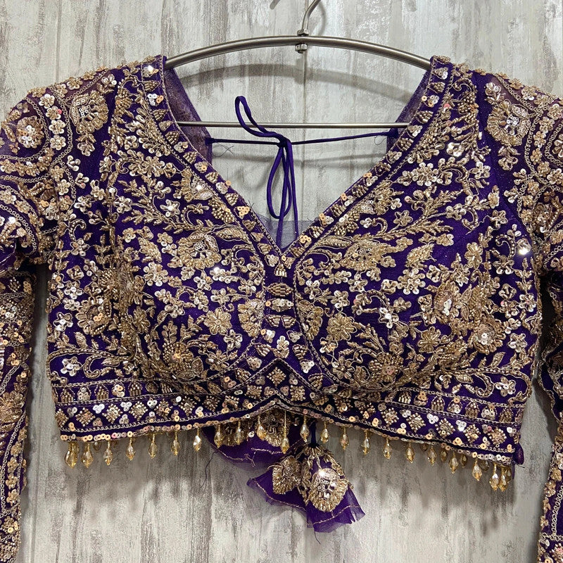 Magnifique Lehenga Luxury Violet Doré