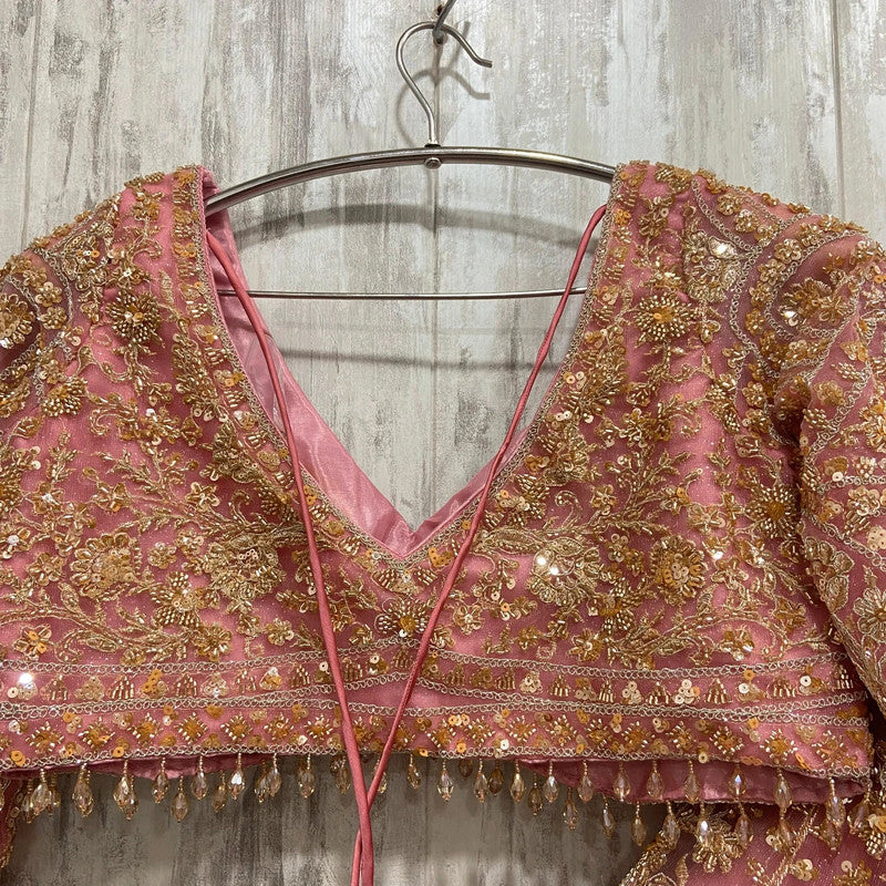 Magnifique Lehenga Luxury Rose Doré