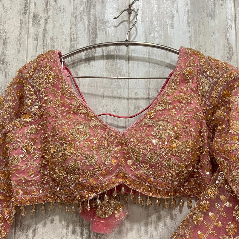 Magnifique Lehenga Luxury Rose Doré