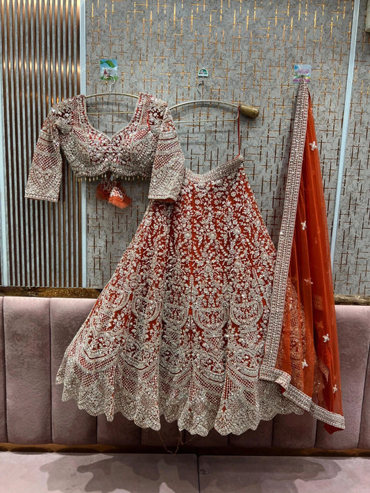 Magnifique Lehenga Luxury Rouge