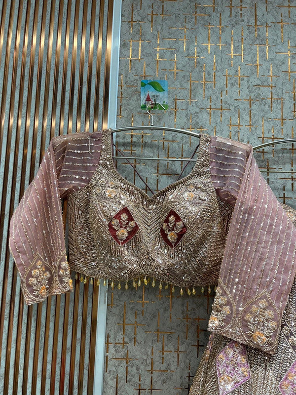 Magnifique Lehenga Luxury Rose
