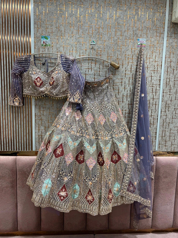 Magnifique Lehenga Luxury Violet