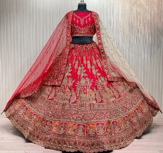 Magnifique Lehenga Luxury Rouge
