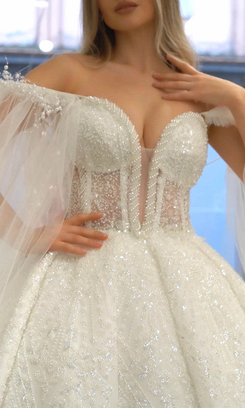 Magnifique Robe de Mariée Princesse Luxury