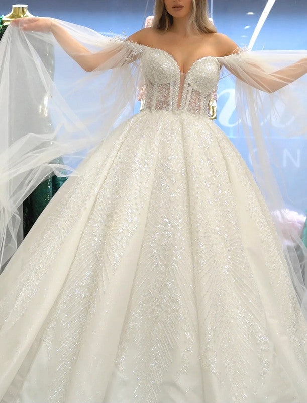 Magnifique Robe de Mariée Princesse Luxury