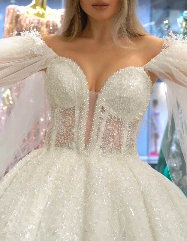 Magnifique Robe de Mariée Princesse Luxury