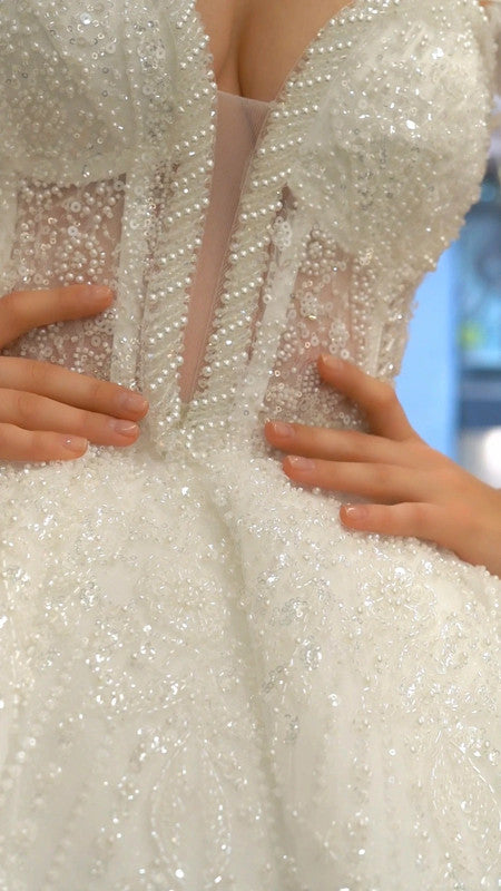 Magnifique Robe de Mariée Princesse Luxury