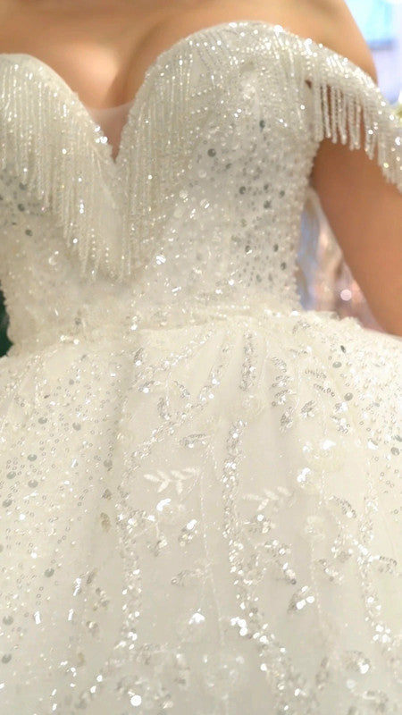 Magnifique Robe de Mariée Princesse Luxury