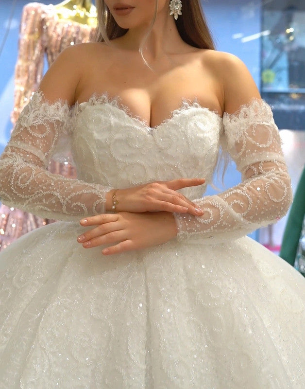 Magnifique Robe de Mariée Princesse Luxury