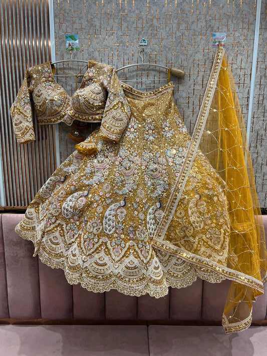 Magnifique Lehenga Jaune Luxury