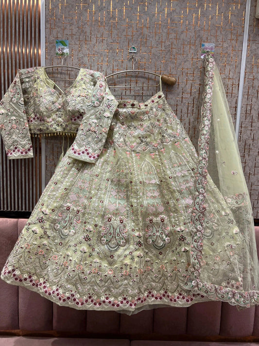 Magnifique Lehenga Vert Luxury