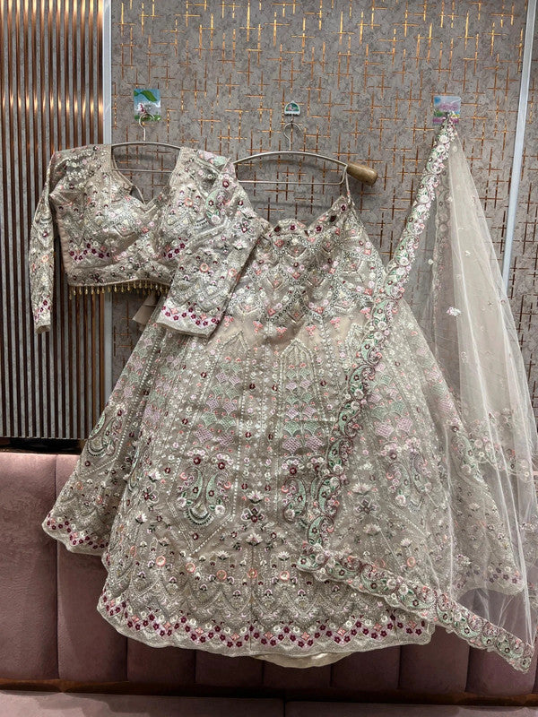 Magnifique Lehenga Beige Luxury