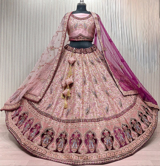 Magnifique Lehenga Rose Bridal Luxury
