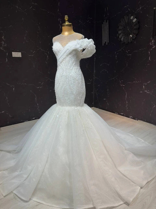 Magnifique Robe de Mariée Sirène Luxury