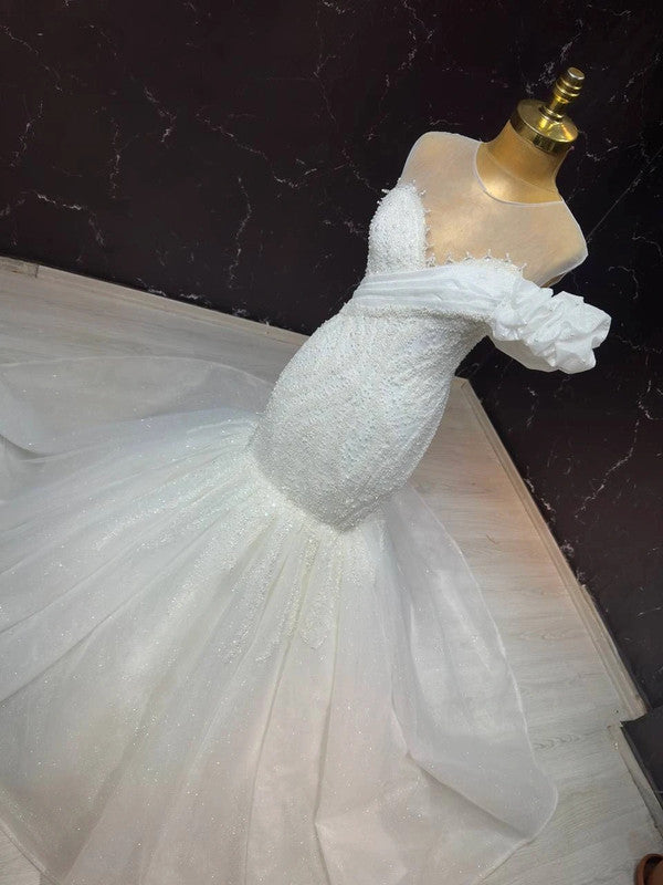 Magnifique Robe de Mariée Sirène Luxury