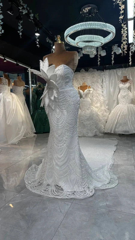Magnifique Robe de Mariée Sirène