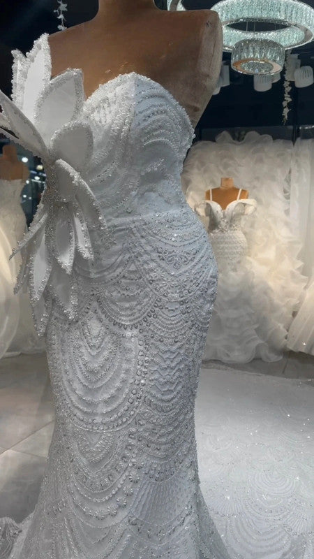 Magnifique Robe de Mariée Sirène
