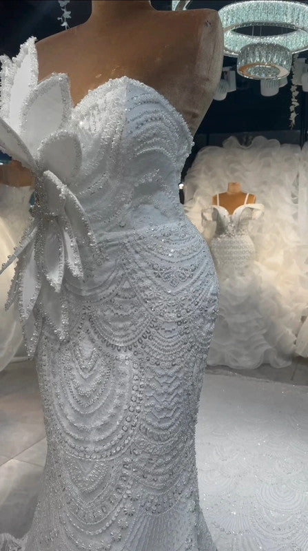 Magnifique Robe de Mariée Sirène
