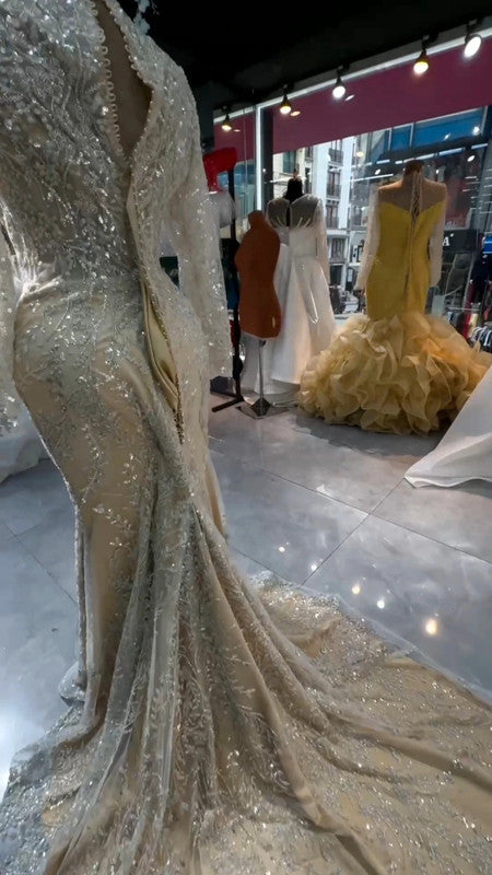 Magnifique Robe de Mariée Sirène