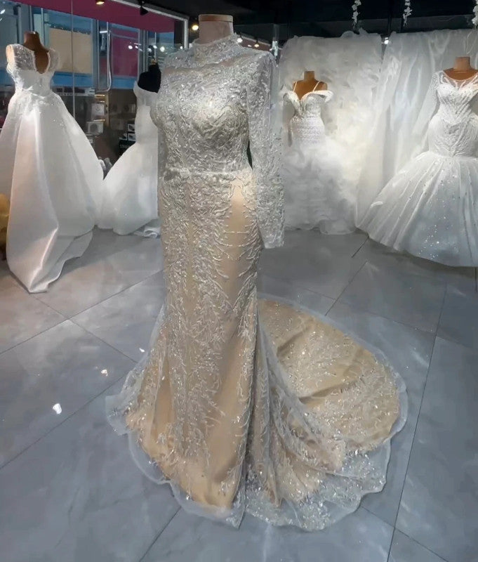 Magnifique Robe de Mariée Sirène