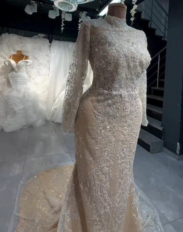 Magnifique Robe de Mariée Sirène
