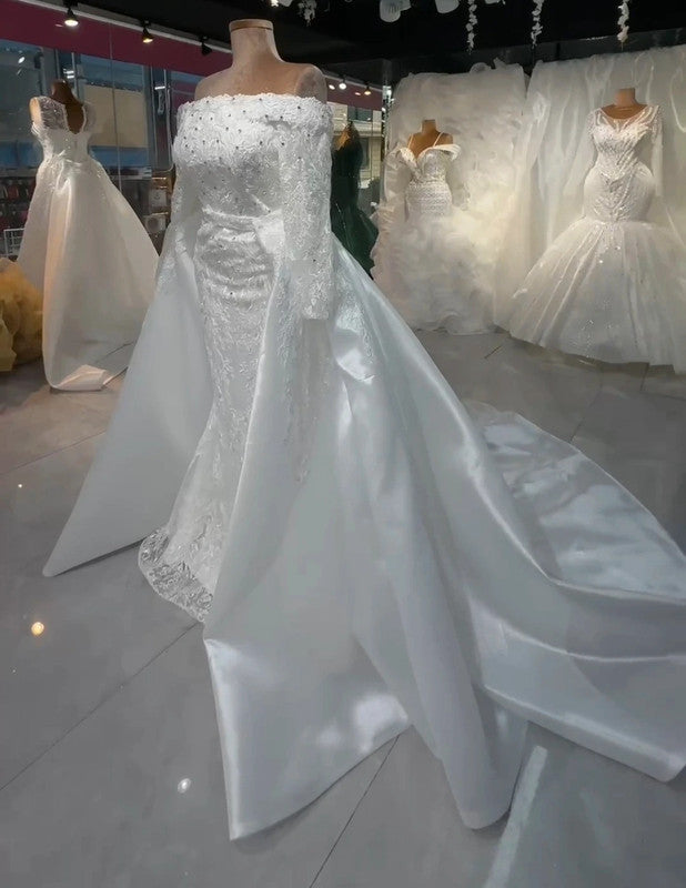 Magnifique Robe de Mariée Sirène