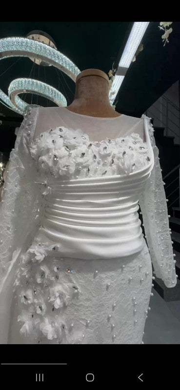 Magnifique Robe de Mariée Sirène