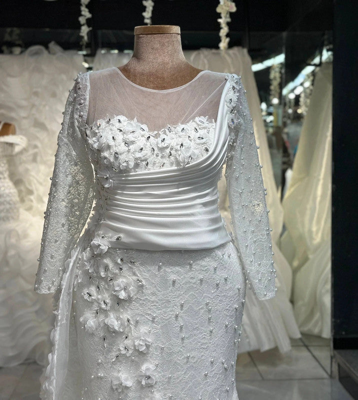 Magnifique Robe de Mariée Sirène