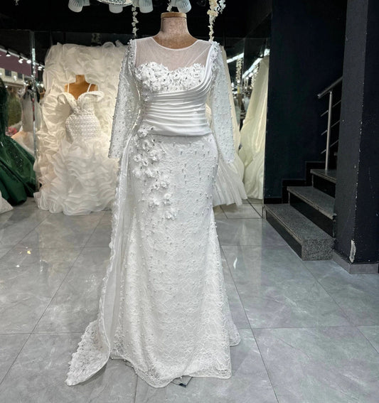 Magnifique Robe de Mariée Sirène