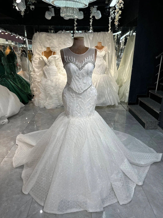 Magnifique Robe de Mariée Sirène