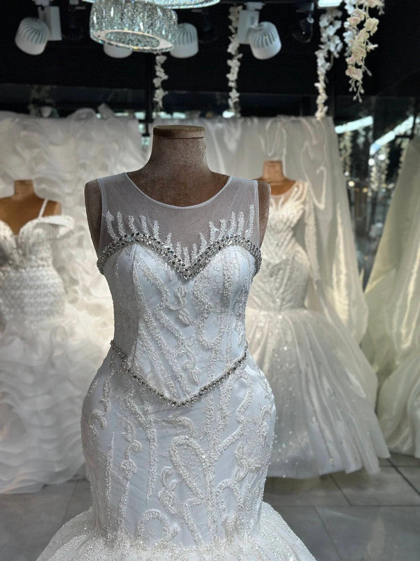 Magnifique Robe de Mariée Sirène