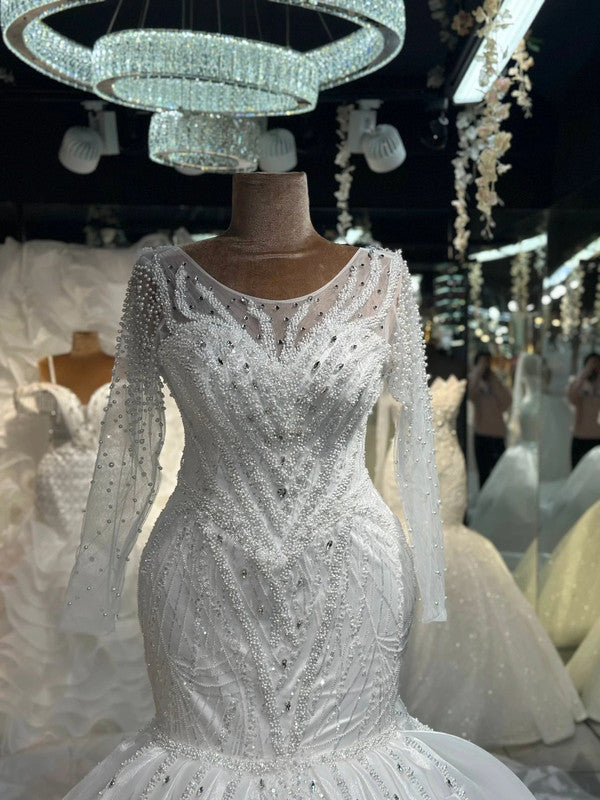 Magnifique Robe de Mariée Sirène