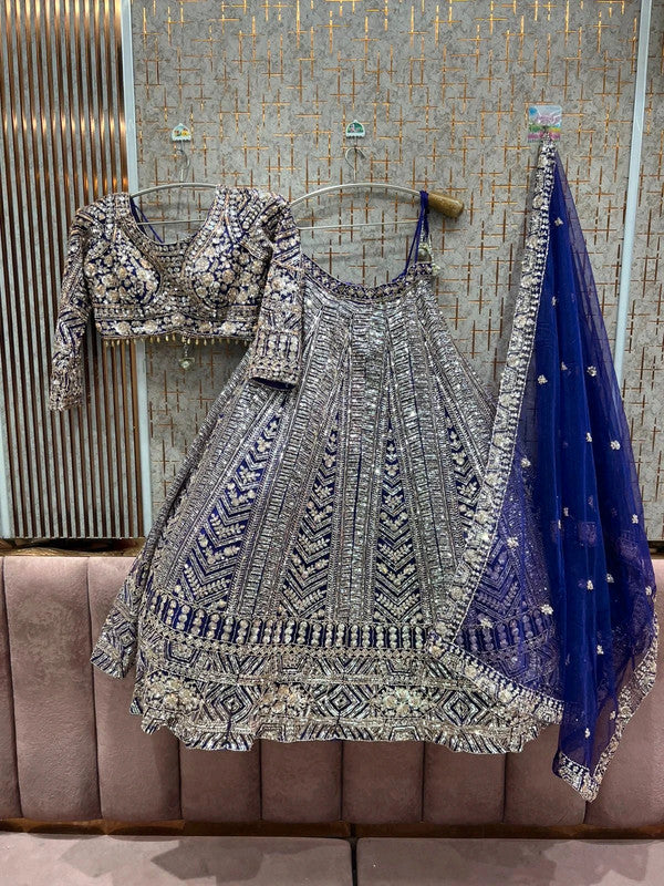 Magnifique Lehenga Violet Luxury