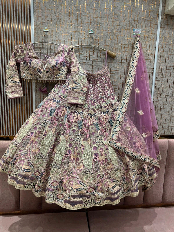 Magnifique Lehenga Violet Luxury