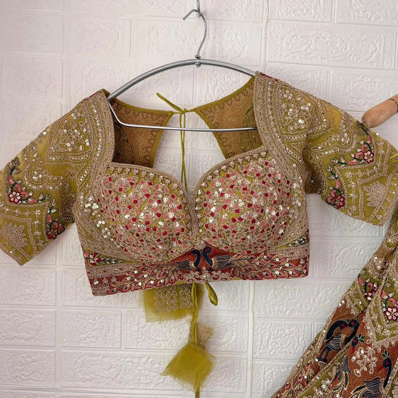 Magnifique Lehenga Vert Luxury
