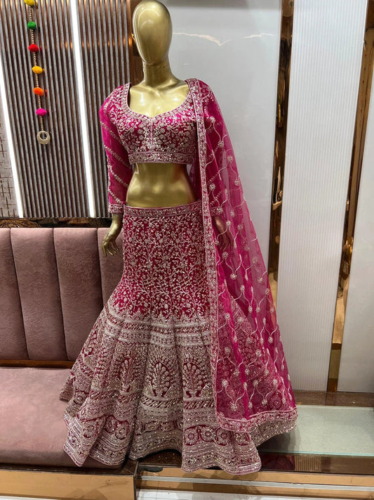 Magnifique Lehenga Rose Sirene Luxury