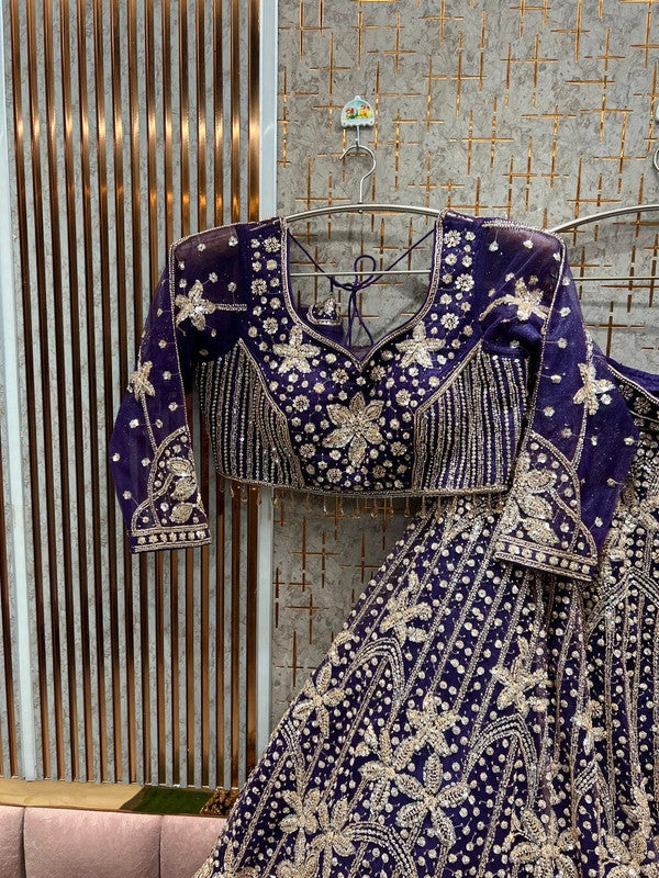 Magnifique Lehenga Violet Luxury