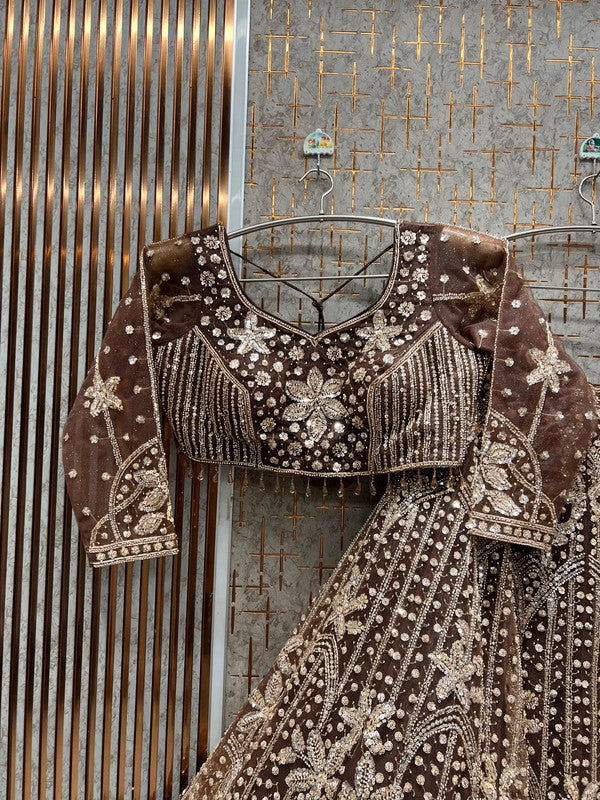 Magnifique Lehenga Marron Luxury