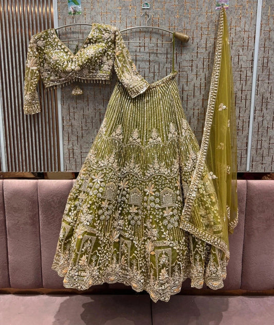 Magnifique Lehenga Vert Luxury
