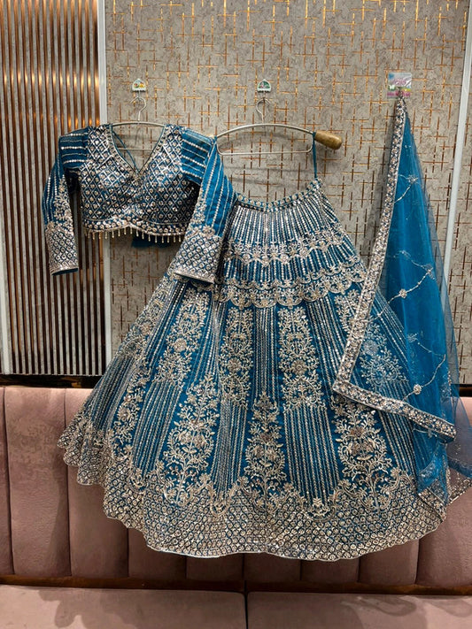 Magnifique Lehenga Bleu Luxury