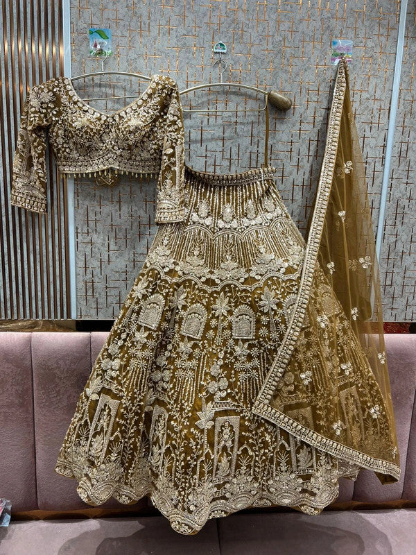 Magnifique Lehenga Doré Luxury