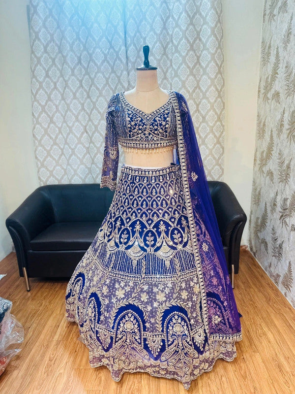 Magnifique Lehenga Violet Luxury