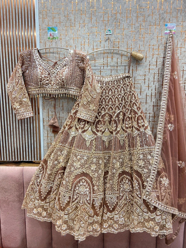 Magnifique Lehenga Marron Luxury