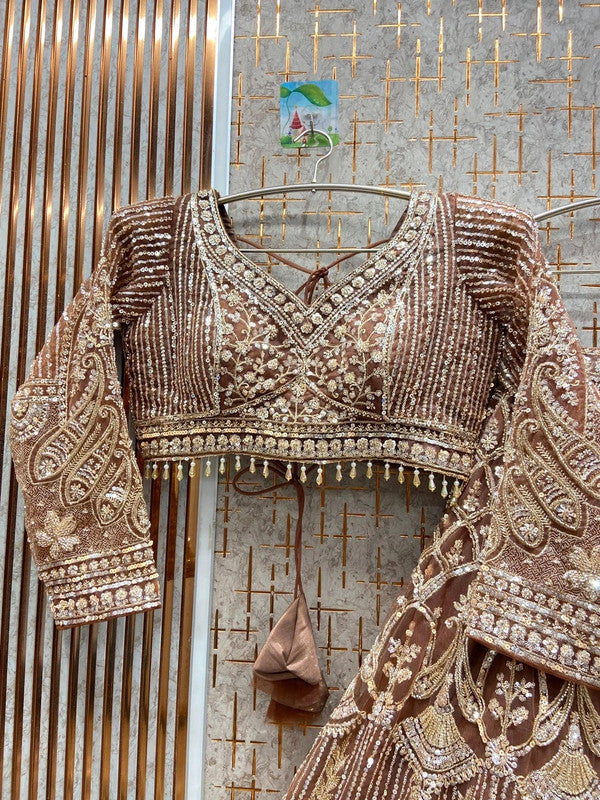 Magnifique Lehenga Marron Luxury