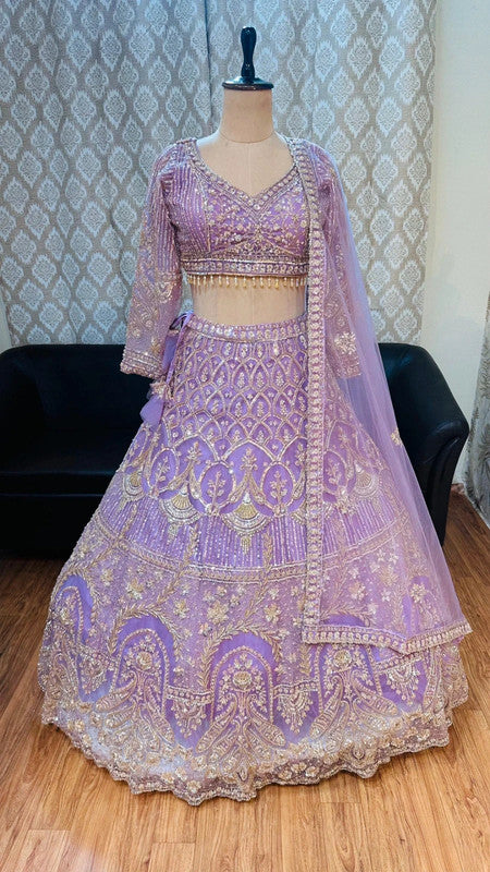 Magnifique Lehenga Violet Luxury