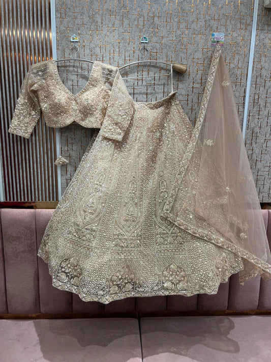 Magnifique Lehenga Beige Luxury