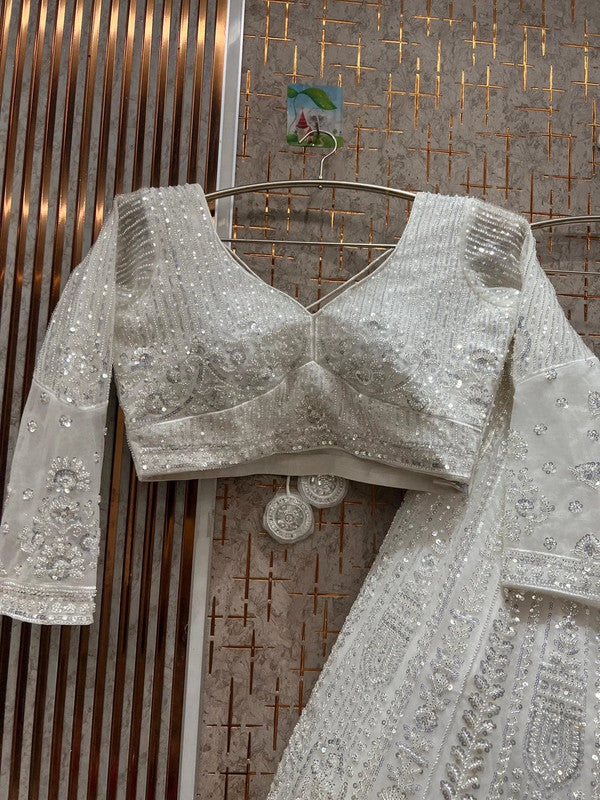 Magnifique Lehenga Blanc Luxury
